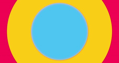 Colorful bright abstract circle screen loader or Loopless motion design for intro or translation. 4k resolution animation.