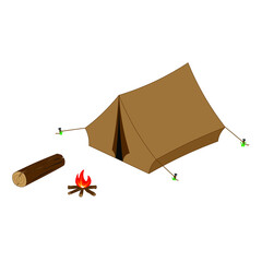 Camp site for relaxation in an atmosphere close to nature.