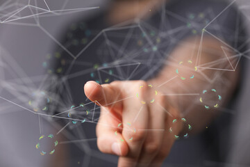binary code interface digital touch