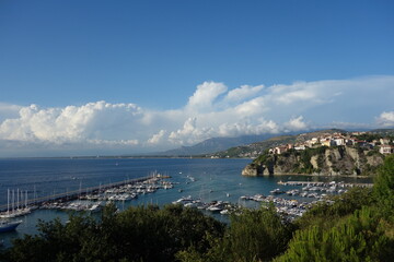 Agropoli port on the Cilentan coast, Italy