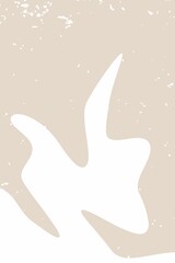 Fototapeta na wymiar Abstract contemporary aesthetic background with desert, mountains, Sun. Earth tones, burnt orange, terracotta colors. Boho wall decor. Mid century modern minimalist art print. Organic shape Vector