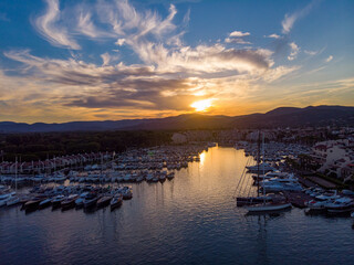 Fototapeta premium Marines de Cogolin and Port Grimaud
