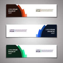 Label Banner Background Modern Business Corporate Template Design Web