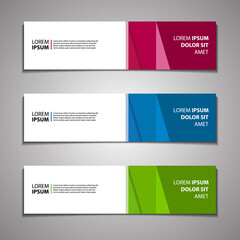 Label Banner Background Modern Business Corporate Template Design Web