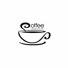 Icon coffee cup vector template