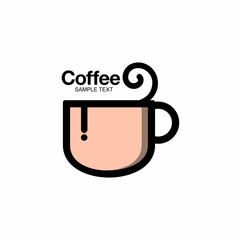 Coffee cup symbol illustration design