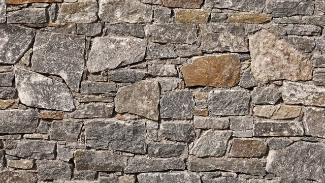 Seamless loopable background from stone wall