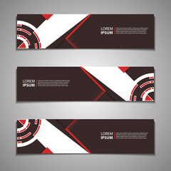 Label Banner Background Modern Business Corporate Template Design Web