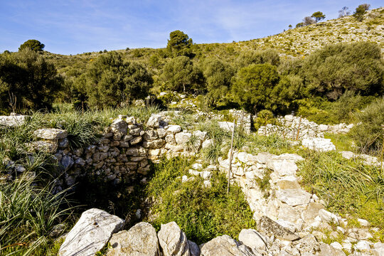 Poblado Talai&ograve;tico de Es Claper des Gegant. .Capdepera.Comarca de Llevant. Mallorca. Baleares.Espa&ntilde;a.