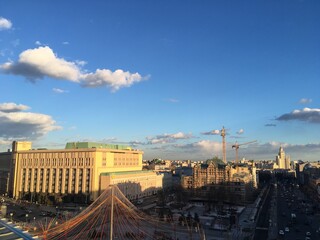 panorama of the city of moscow