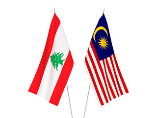 Malaysia and Lebanon flags