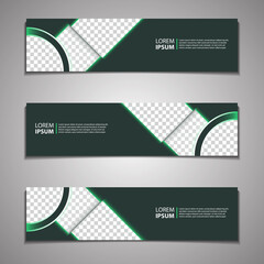 Label Banner Background Modern Business Corporate Template Design Web