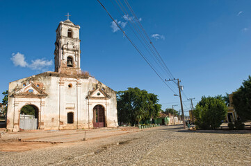 Fototapeta na wymiar Iglesia de Santa de Ana, Church, Trinidad, Sancti Spiritus Province, Cuba, Central America, Unesco World Heritage Site