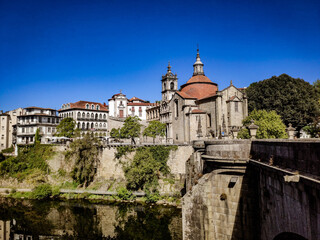 Fototapeta na wymiar Saint Gonçalo church and his bridge, amarante, Portugal.