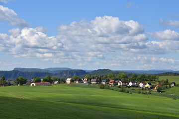 Fototapeta na wymiar Frühjahr in der Sächsischen Schweiz 