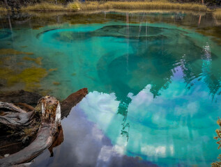 Geyser lake. Altai