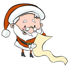 santa con lista 