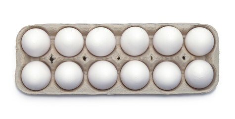 Full Egg Carton Top View