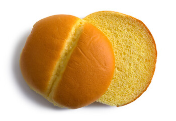 Hamburger Bun Open