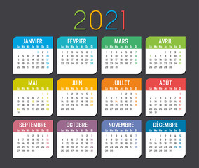 Calendrier Agenda 2021