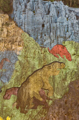 Mural de la Prehistoria, Prehistoric wall, Vinales, Pinar del Rio Province, Cuba, Central America, Unesco World Heritage Site. © Gabrielle