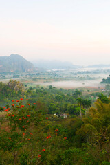 Vinales valley at dawn, Mogotes, Pinar del Rio Province, Cuba, Central America, Unesco World...