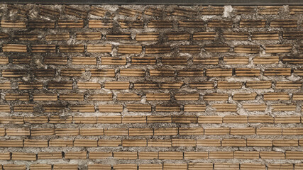 The white stone wall pattern texture background.