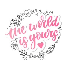 Travel life style inspiration quotes lettering. Motivational typography. Calligraphy graphic design element. Collect moments Old ways wont open new doors. Lets go explore. Every picture tells a story