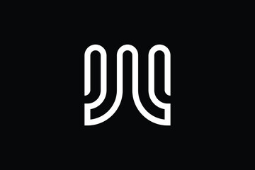 Minimal Innovative Initial W logo and WW logo. Letter W WW creative elegant Monogram. Premium Business logo icon. White color on black background. 