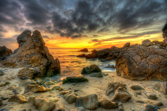 Sunsets big in California