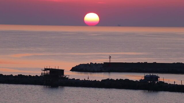 trabocchi coast vast abruzzo italy