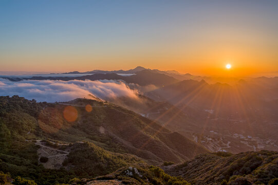 The rolling clouds of Malibu
