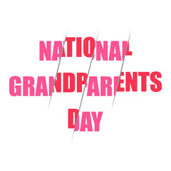Textured background with text and icons for grandparent's day