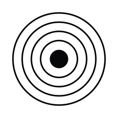 Target with Arrow Symbol Icon Vector Design Illustration