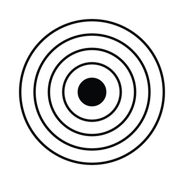 Target with Arrow Symbol Icon Vector Design Illustration
