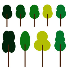 ベクター木のセット