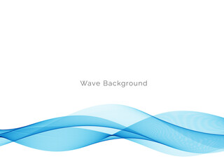 Modern Blue wave design background