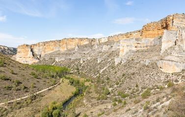 Fototapeta premium Hoces del Rio Riaza Natural Park, Maderuelo, province of Segovia, Castile and Leon, Spain