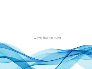 Blue wave stylish dymanic background