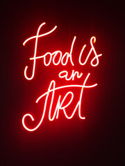 Food is an Art Sign