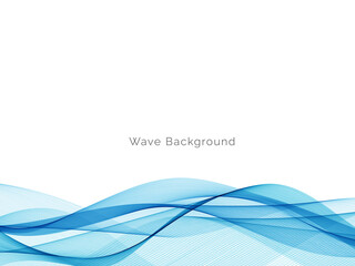 Modern Blue wave design background