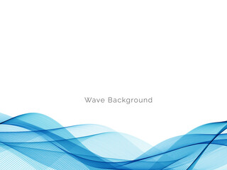 Blue wave concept background illustration