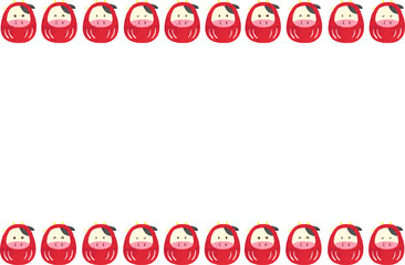 ウシだるまフレーム