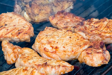 juicy grilled cuts of meat