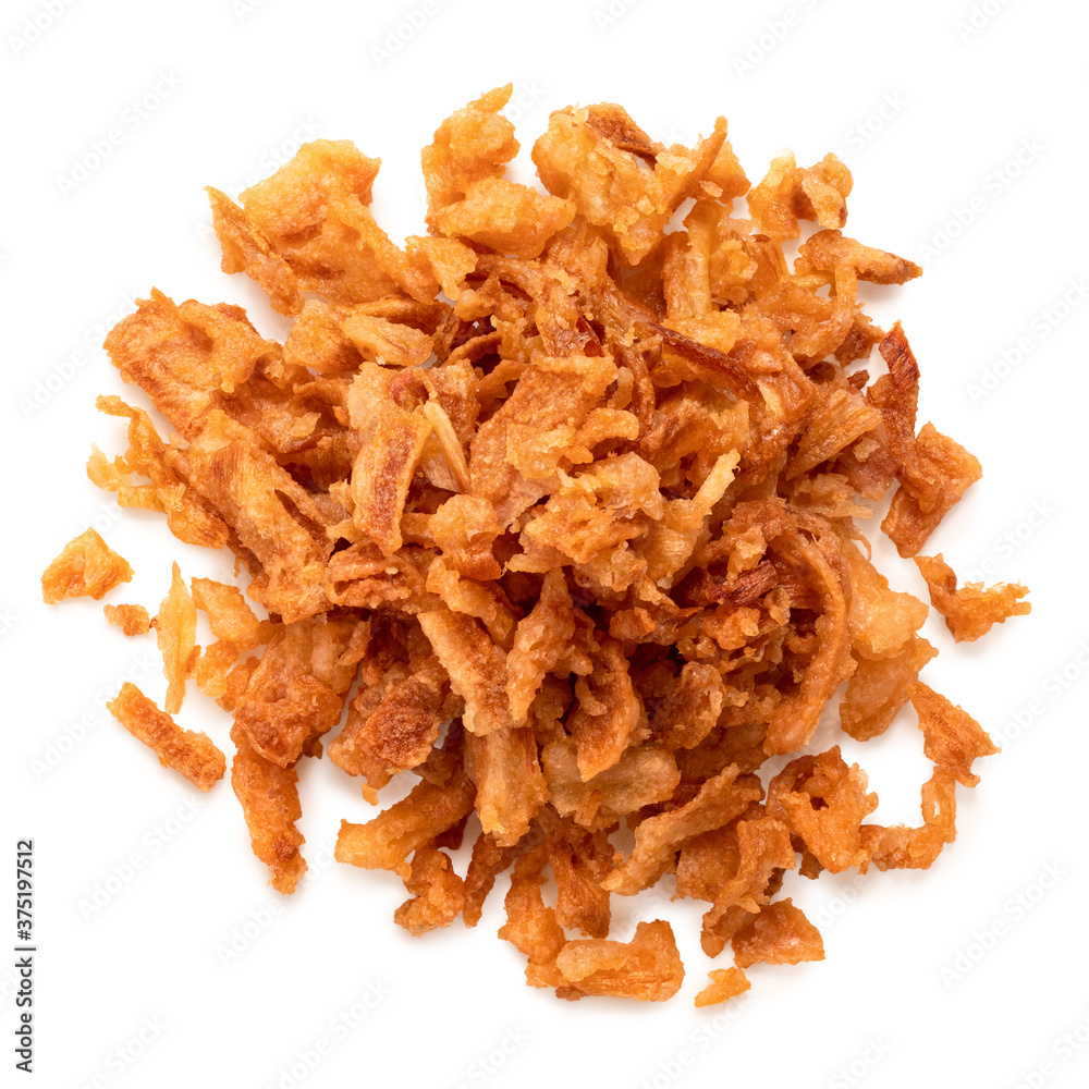 Wall mural crispy fried onions.