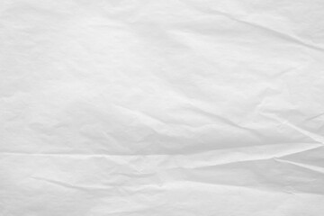 White crumpled paper abstract background texture