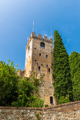 Fototapeta na wymiar The town of Conegliano in Italy / The castle