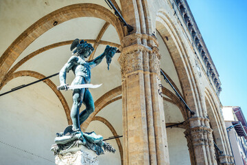 Statue of Perseus with the head of Medusa by Benvenuto Cellini