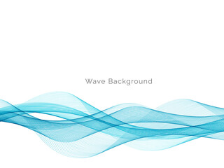 Modern Blue wave design background