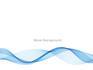 Blue wave concept background illustration